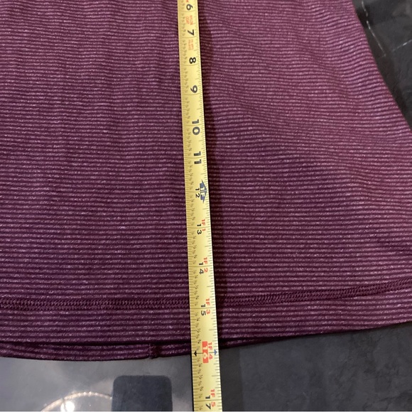 Lululemon Aphrodite Tank Tonka Stripe Bordeaux Drama / Heather’s Bordeaux Size 6 - Picture 11 of 11